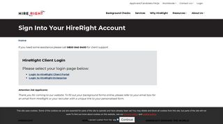 Sign Into Your HireRight Account | HireRight EMEA