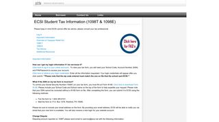 ECSI Student Tax Information