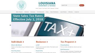 Louisiana Department of Revenue: Home Page