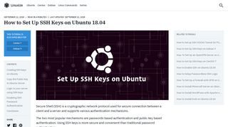 How to Set Up SSH Keys on Ubuntu 18.04 | Linuxize