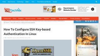 How To Configure SSH Key-based Authentication In Linux - OSTechNix