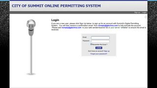 Online Permit Management System : Login