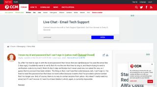 I know my id and password but I can't sign in (yahoo mail) [Solved ...