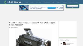Can I Get a YouTube Account With Just a Yahoo.com Email Address ...