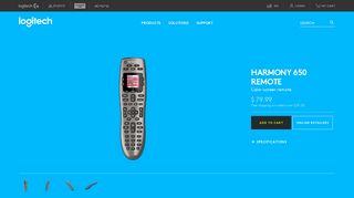 Logitech Harmony 650 Universal Remote Control