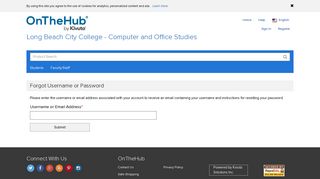 Forgot Username or Password | Long Beach City College - Computer ...