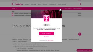 Lookout Mobile Security Premium | T-Mobile Support