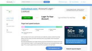 Access mylookout.com. Account Login - Lookout