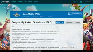 Frequently Asked Questions (FAQ) | LordsMobile Wikia | FANDOM ...