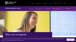 After you've applied | Undergraduate study | Loughborough University
