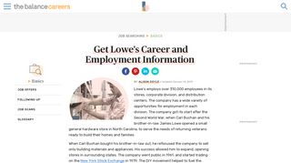 Get Lowe's Career and Employment Information - The Balance Careers