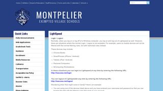 LightSpeed - Montpelier Exempted Village Schools