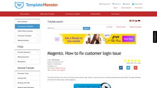 Magento. How to fix customer login issue - Template Monster Help