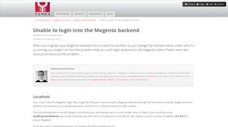 Unable to login into the Magento backend - Magento tutorials - Yireo