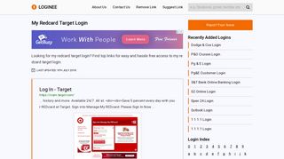 My Redcard Target Login