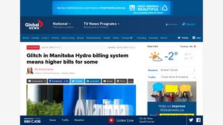 Glitch in Manitoba Hydro billing system means higher bills for some ...