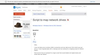 Script to map network drives - Microsoft