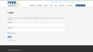 Login – MAPA - The Massachusetts Association of PAs