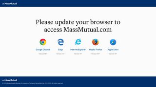 Upgrade Browser - MassMutual