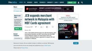 JCB expands merchant network in Malaysia with MBF Cards agreement