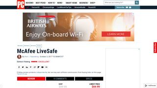 mcafee livesafe log in