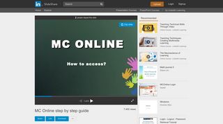 MC Online step by step guide - SlideShare