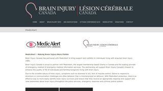 MedicAlert - Brain Injury Canada