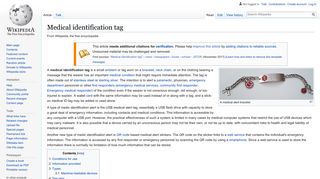 Medical identification tag - Wikipedia