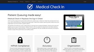 Medical Check In | A Better Sign In Sheet