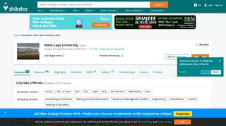 Medi-Caps University, Indore - Courses, Placement Reviews, Ranking ...