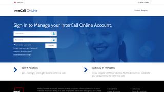 Welcome to InterCall Online
