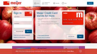 Meijer® Credit Card - Manage your account - Comenity