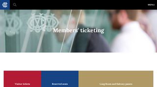 Members' ticketing - Melbourne Cricket Club
