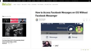 How to Access Facebook Messages on iOS Without Facebook ...