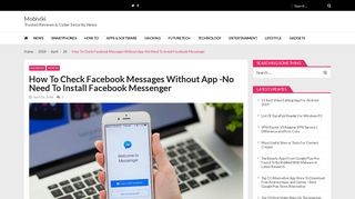 How To Check Facebook Messages Without App -No Need To Install ...