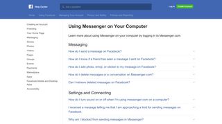 Login Messenger Without Facebook On Computer Or Register New Account