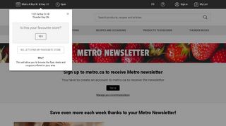 Metro newsletter | Metro