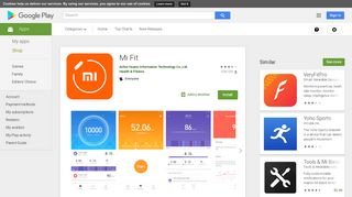 mi fit web interface