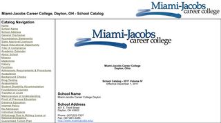 Catalog - Miami-Jacobs Career College