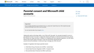Parental consent and Microsoft child accounts - Microsoft Support