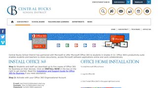 Tech Pages / Office 365 - Central Bucks School District