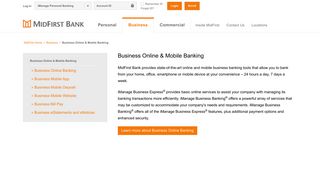Business Online & Mobile Banking - MidFirst Bank