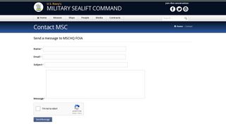 Contact MSC - Military Sealift Command - Navy.mil