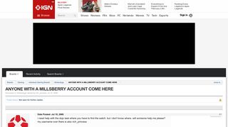 ANYONE WITH A MILLSBERRY ACCOUNT COME HERE | IGN Boards - IGN ...