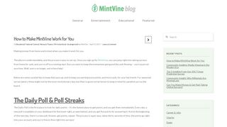 How to Make MintVine Work for You - MintVine Blog