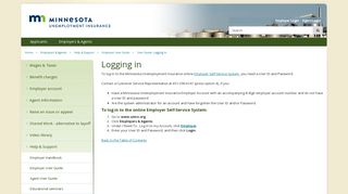 Logging In - Minnesota Unemployment Insurance
