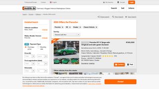Porsche Oldtimer Händler offers on mobile.de to buy