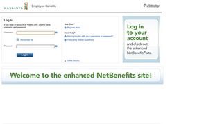NetBenefits Login Page - Monsanto - Fidelity Investments