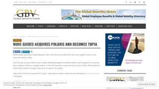 MOVE Guides acquires Polaris and becomes Topia – Global Benefits ...