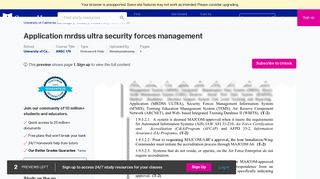 Application MRDSS ULTRA Security Forces Management Information ...
